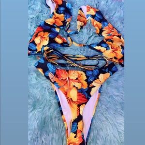 Floral Bikini body cross